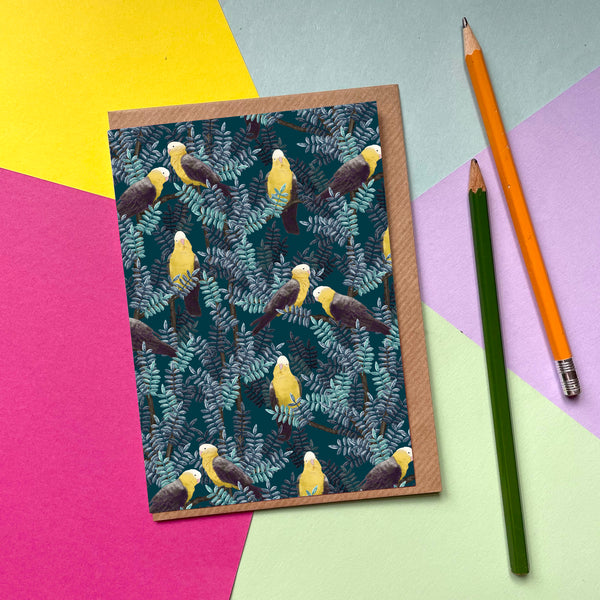 Yellow Galah - Greetings Card