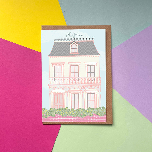 Victorian New Home - Greetings Card