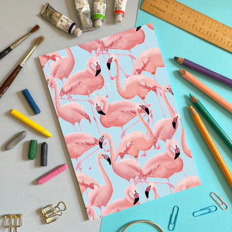 Flamingos - A5 Notebook