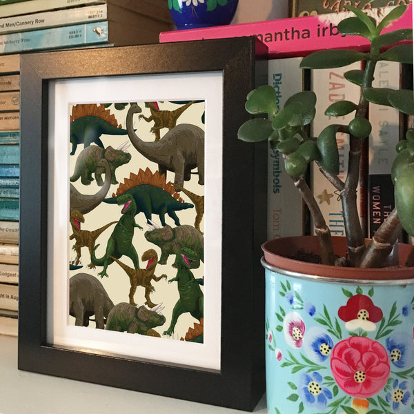 Dinosaurs - Framed Mini Print