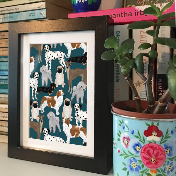 Dogs - Framed Mini Print