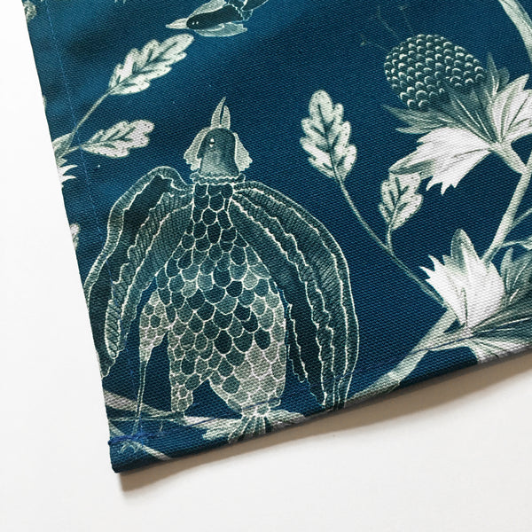 Emperor's Garden (Cobalt) - Tea Towel