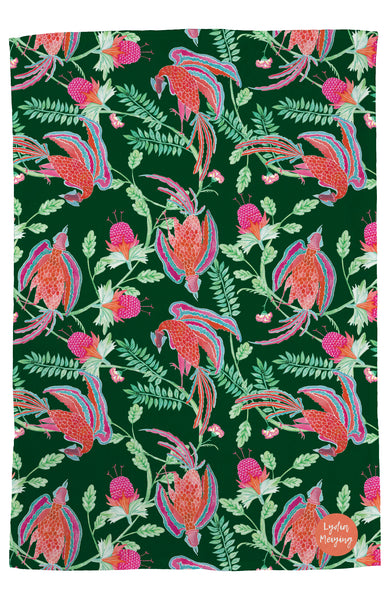 Emperor's Garden (Emerald) - Tea Towel