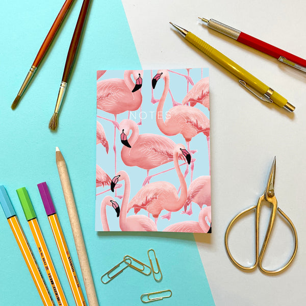 Flamingos - Mini Notebook
