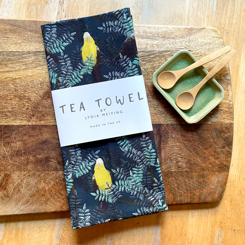 Galah Yellow - Tea Towel