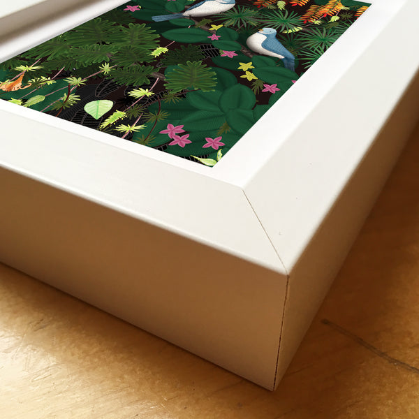 Jungle Birds - Framed Mini Print