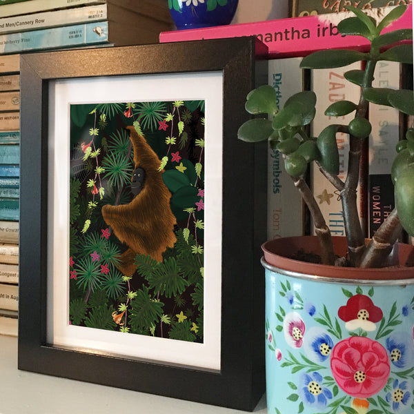 Jungle Orangutan - Framed Mini Print