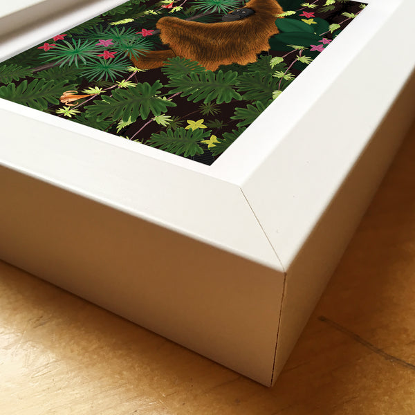 Jungle Orangutan - Framed Mini Print