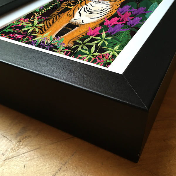 Jungle Tiger - Framed Mini Print