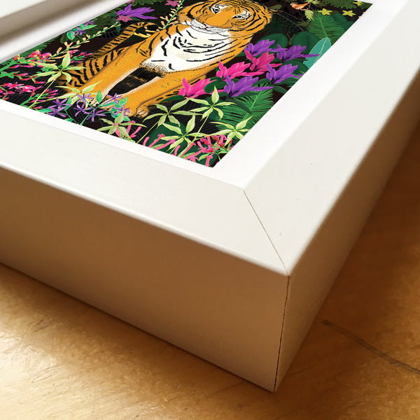 Jungle Tiger - Framed Mini Print