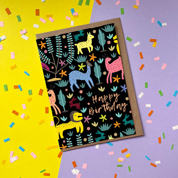 Happy Birthday (The Lion and the Hare) - Greetings Card