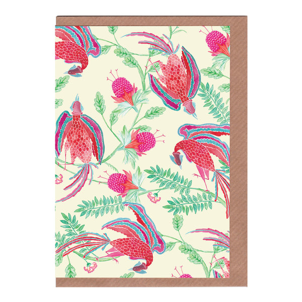 Emperor's Garden (Ivory) - Greetings Card