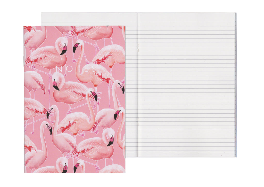 Pink Flamingos - A5 Notebook