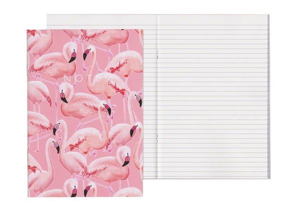 Pink Flamingos - A5 Notebook