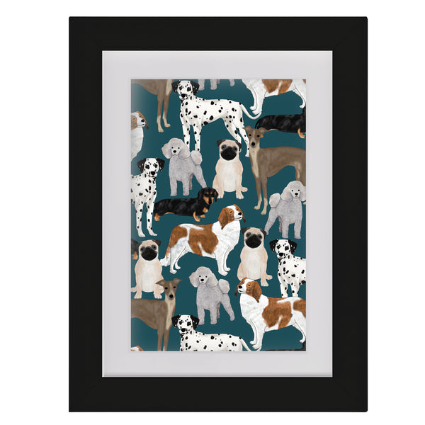 Dogs - Framed Mini Print