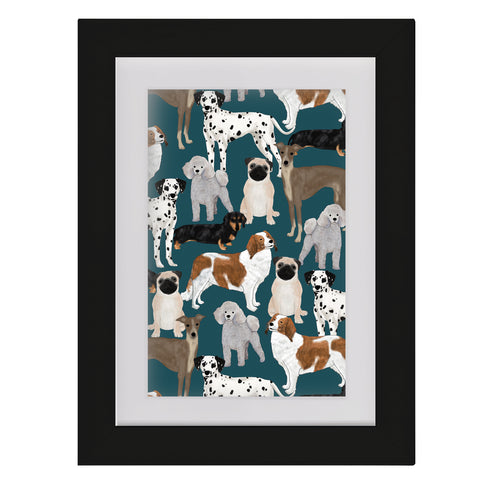 Dogs - Framed Mini Print
