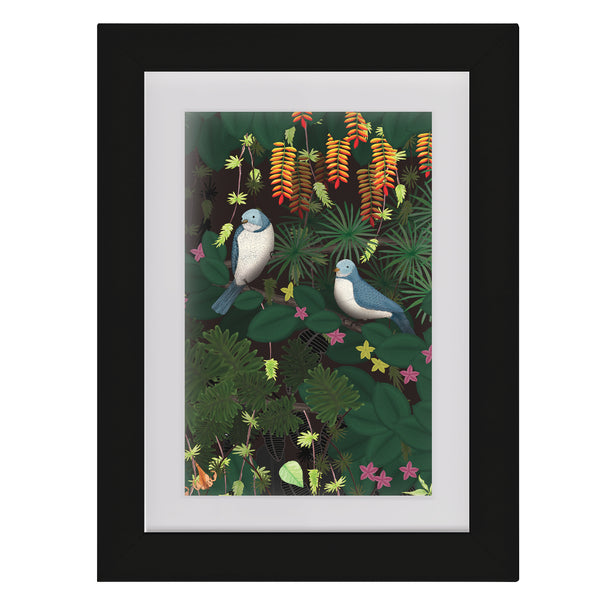 Jungle Birds - Framed Mini Print