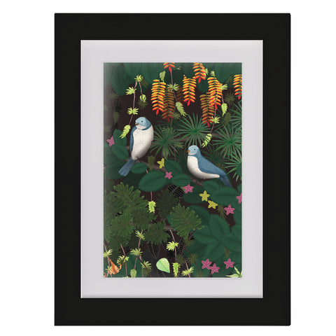 Jungle Birds - Framed Mini Print