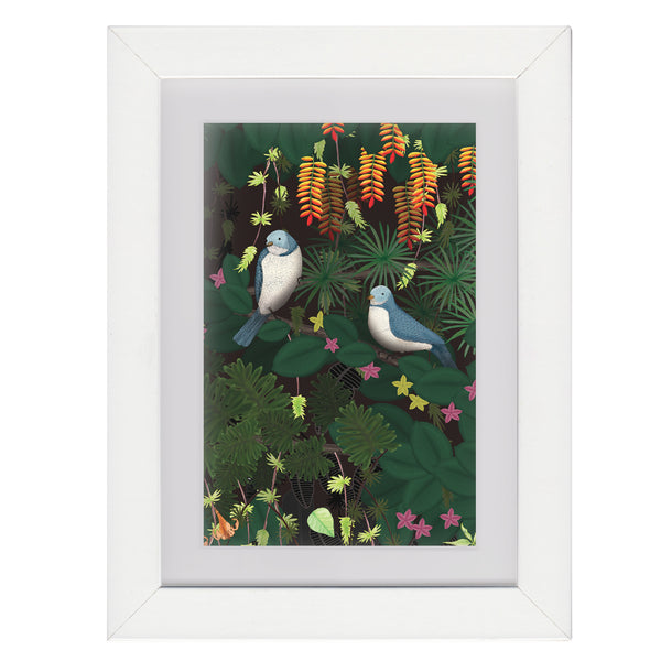 Jungle Birds - Framed Mini Print