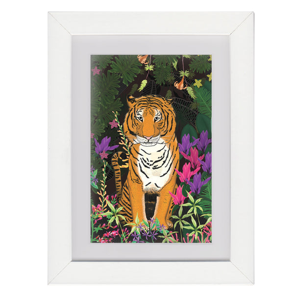 Jungle Tiger - Framed Mini Print