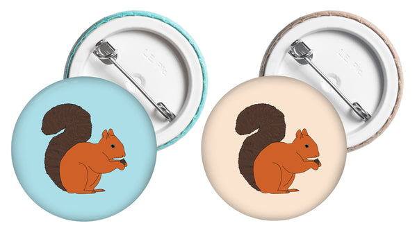 Squirrel - Button Badge