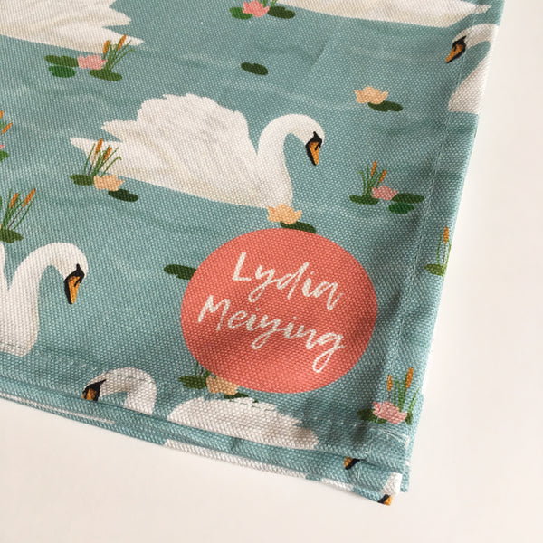 Swans - Tea Towel